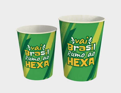 Copo de Papel personalizado para Copa do Mundo - Gráfica G10