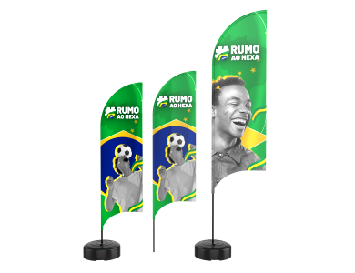 Wind Banner personalizado para Copa do Mundo - Gráfica G10