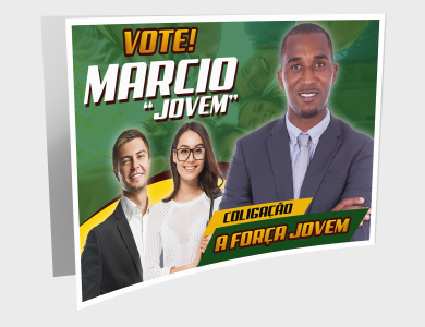 Adesivo de Portão personalizado para campanha eleitoral - Gráfica G10