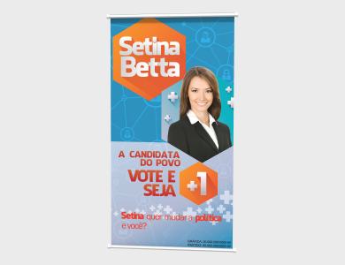 Banner personalizado para campanha eleitoral - Gráfica G10