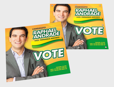 Lonas Eleitorais personalizado para campanha eleitoral - Gráfica G10
