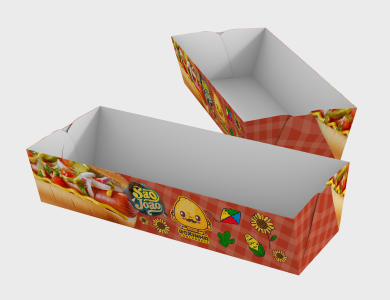 Embalagem de Cachorro-Quente personalizado para festa junina - Gráfica G10