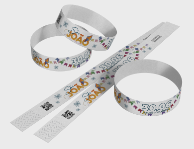 Pulseira de Identificação personalizado para festa junina - Gráfica G10