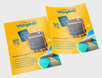 Cartazes personalizado para agência de viagem - Gráfica G10