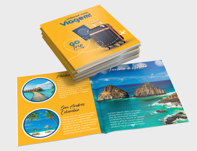 Catálogos personalizado para agência de viagem - Gráfica G10