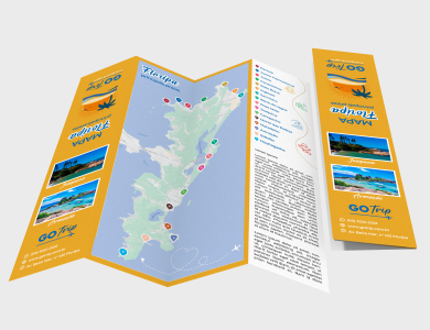 Mapa Guia personalizado para agência de viagem - Gráfica G10
