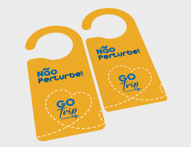 Plaquinha Não Perturbe personalizado para agência de viagem - Gráfica G10