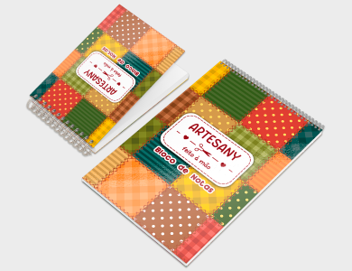 Bloco de Anotações personalizado para artesanato e souvenirs - Gráfica G10