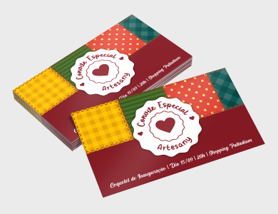Convites personalizado para artesanato e souvenirs - Gráfica G10
