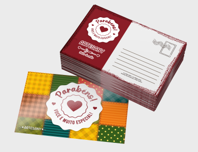 Postais personalizado para artesanato e souvenirs - Gráfica G10