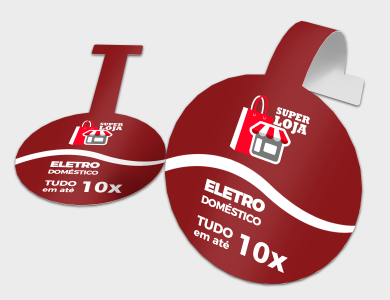 Wobbler personalizado para lojas e varejo - Gráfica G10